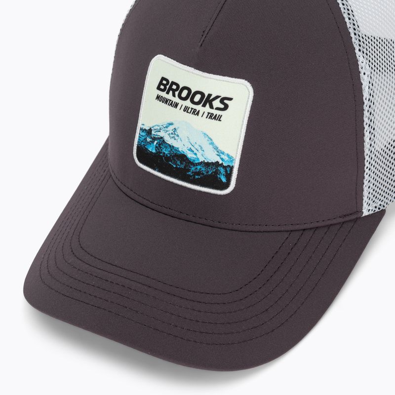 Шапка с козирка Brooks Surge Trucker dark russet/white/atomic blue 3