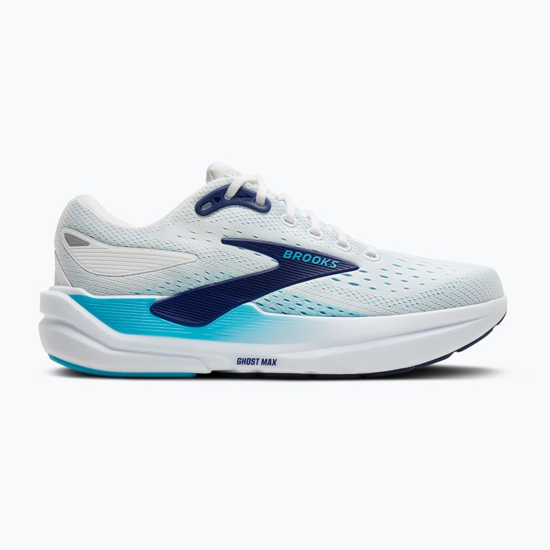 Мъжки обувки за бягане Brooks Ghost Max 3 bright white/beacon blue/teal 2