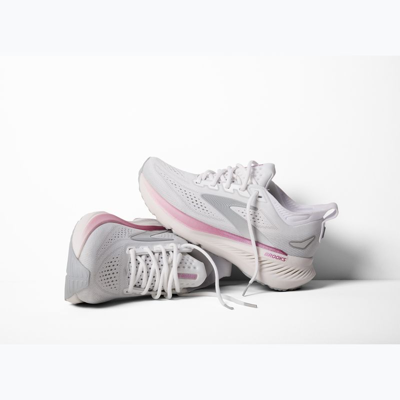 Дамски обувки за бягане Brooks Glycerin 23 white/harbour mist/metallic 8