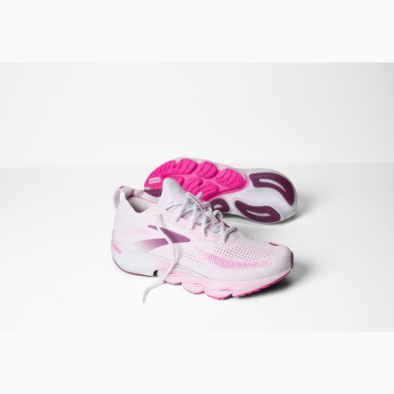 Дамски обувки за бягане Brooks Glycerin Flex white/cyber pink/argyle 8