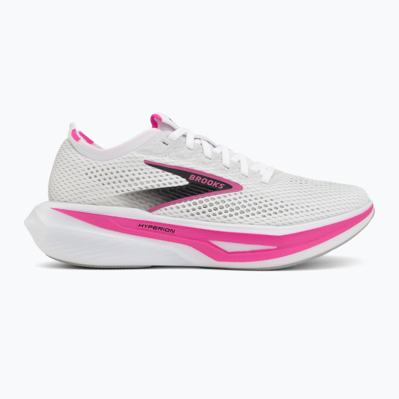 Дамски обувки за бягане Brooks Hyperion 3 white/luminary/cyber pink 2