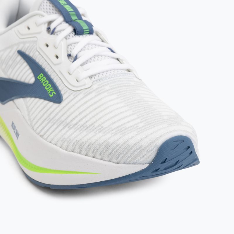 Мъжки обувки за бягане Brooks Revel Max white/moonlight/green gecko 7