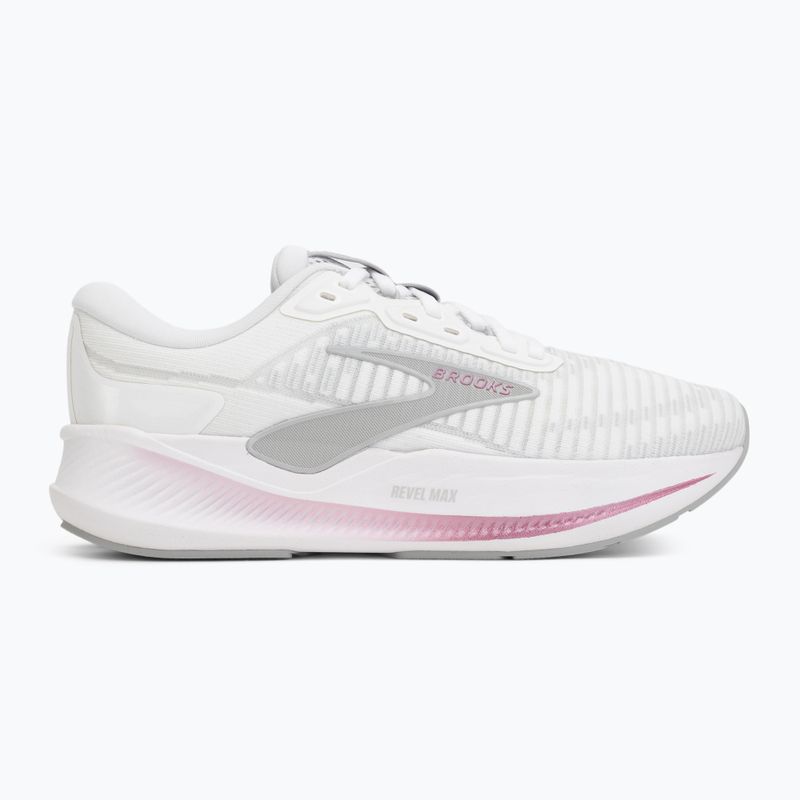 Дамски обувки за бягане Brooks Revel Max white/harbour mist/metallic 2