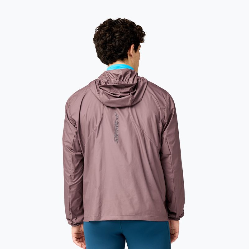 Мъжко яке за бягане Brooks Canopy Packable Jacket brown 2