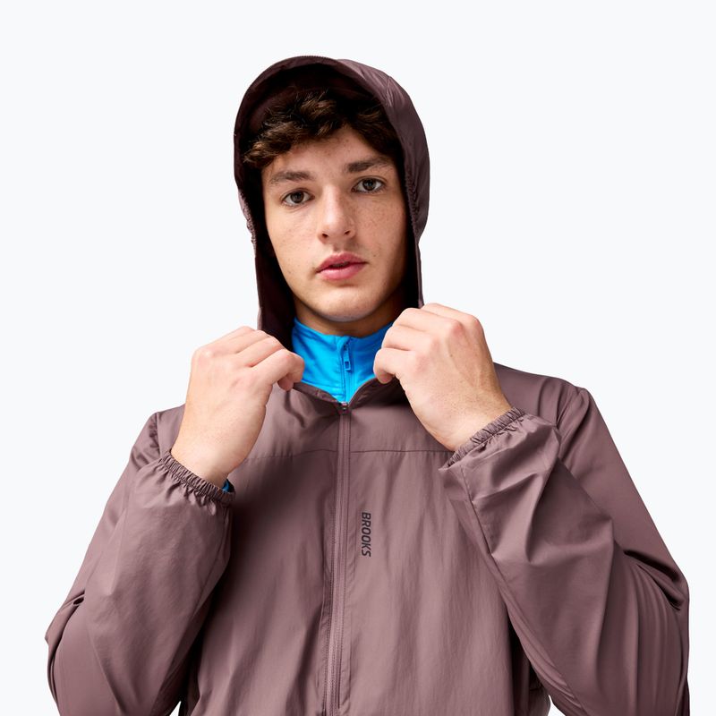 Мъжко яке за бягане Brooks Canopy Packable Jacket brown 3