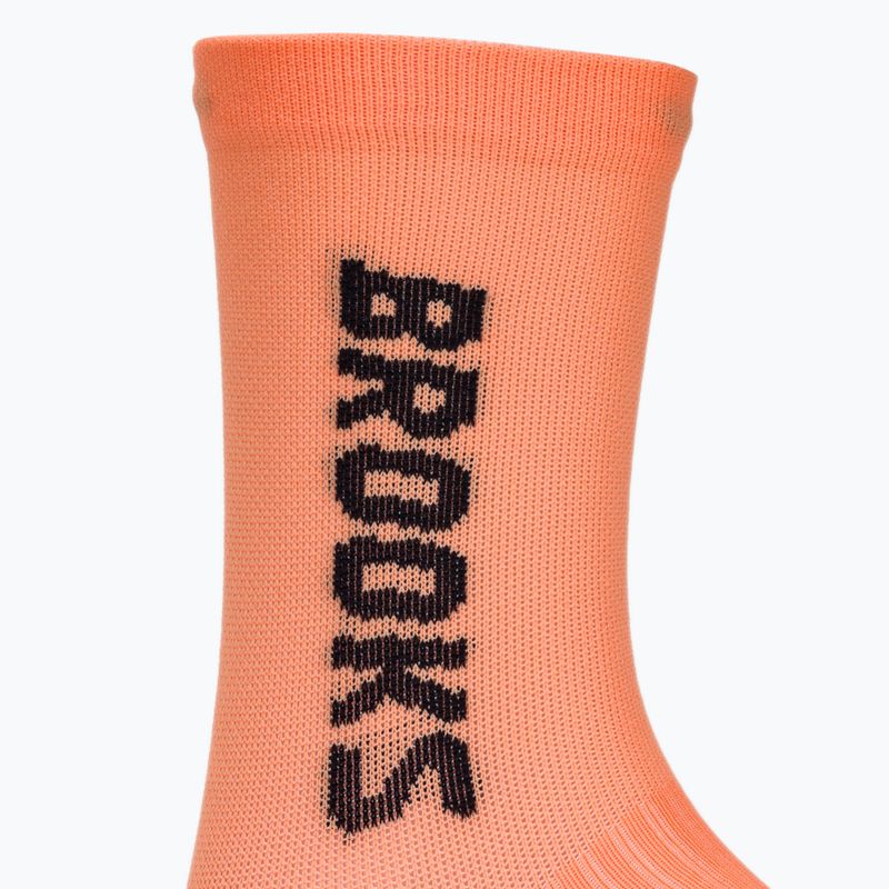 Чорапи за бягане Brooks Ghost Crew orange 3
