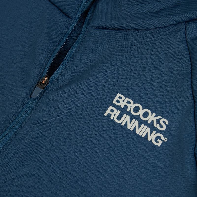 Мъжки суитшърт за бягане Brooks Thermal Reflective 1/2 Zip blue 3