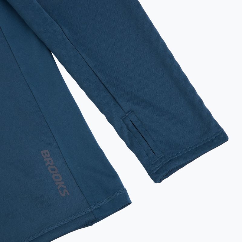 Мъжки суитшърт за бягане Brooks Thermal Reflective 1/2 Zip blue 4