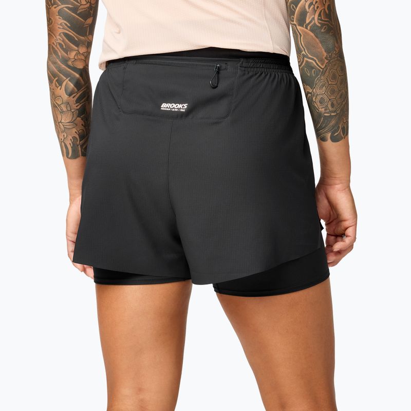 Дамски шорти за бягане Brooks Cascadia 2-in-1 Short black 2
