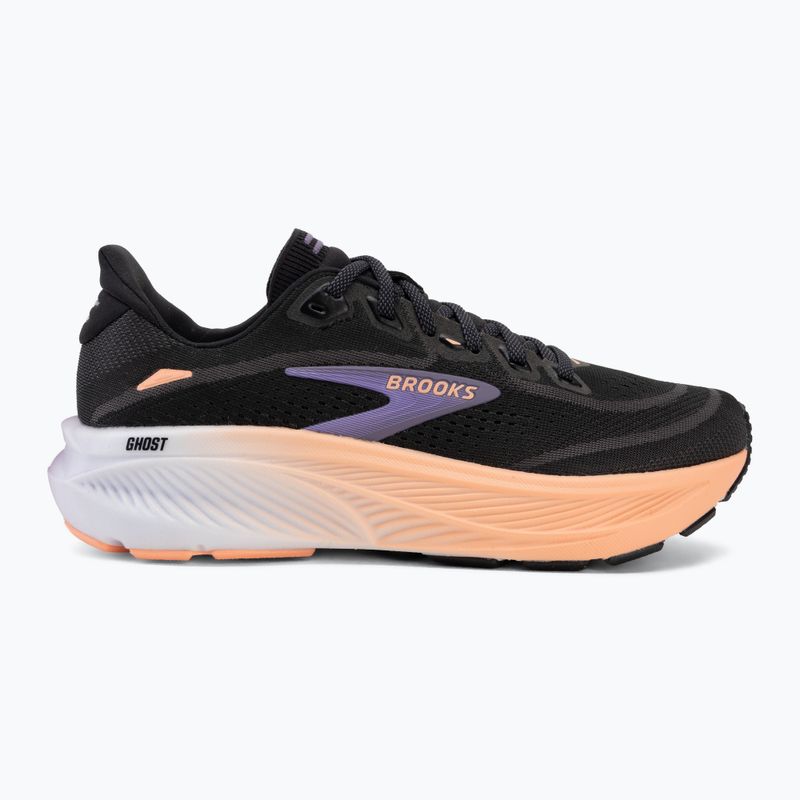 Дамски обувки за бягане Brooks Ghost 18 black/mulled grape/peach 2