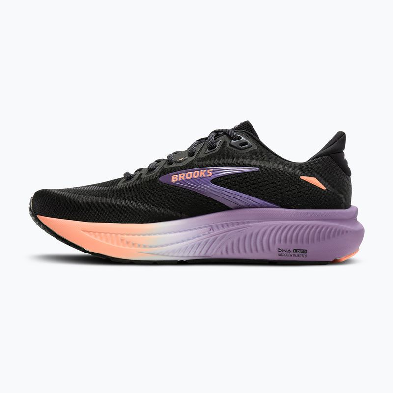 Дамски обувки за бягане Brooks Ghost 18 black/mulled grape/peach 3