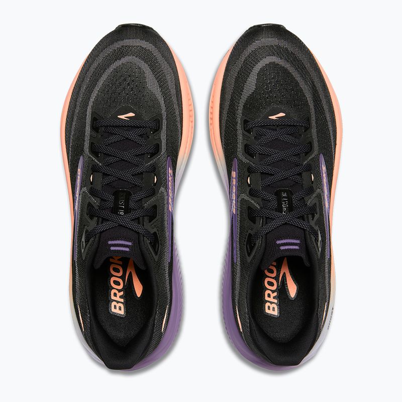Дамски обувки за бягане Brooks Ghost 18 black/mulled grape/peach 5