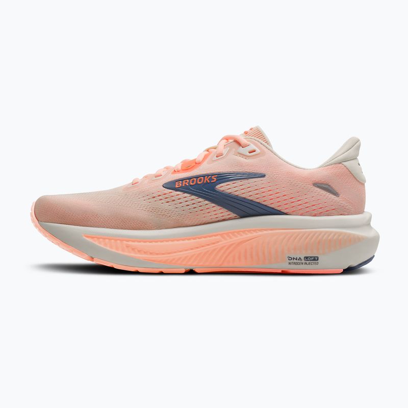 Дамски обувки за бягане Brooks Ghost 18 star white/cyber peach/grey 3