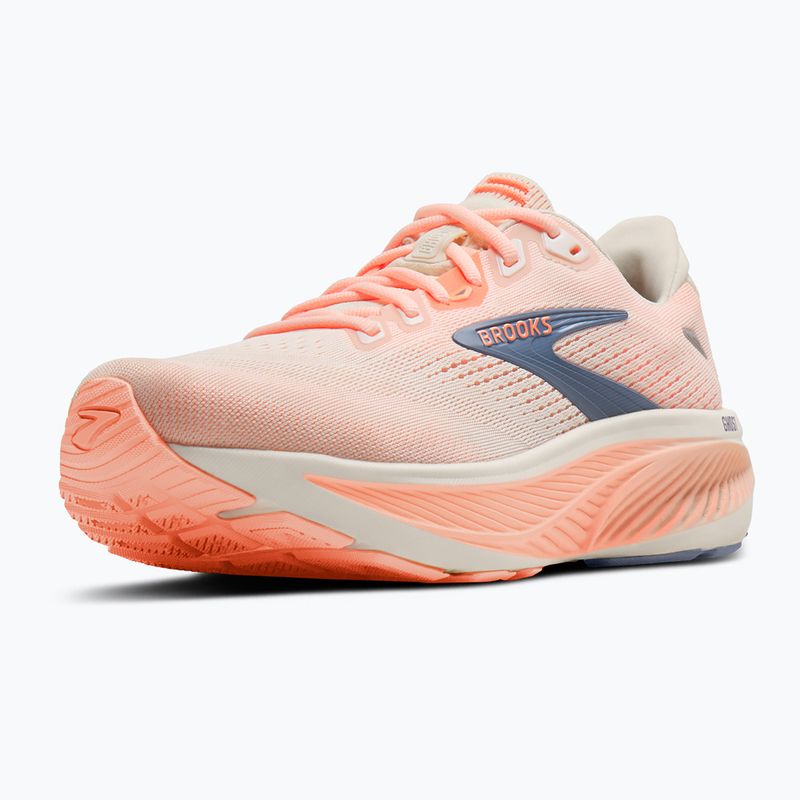 Дамски обувки за бягане Brooks Ghost 18 star white/cyber peach/grey 4