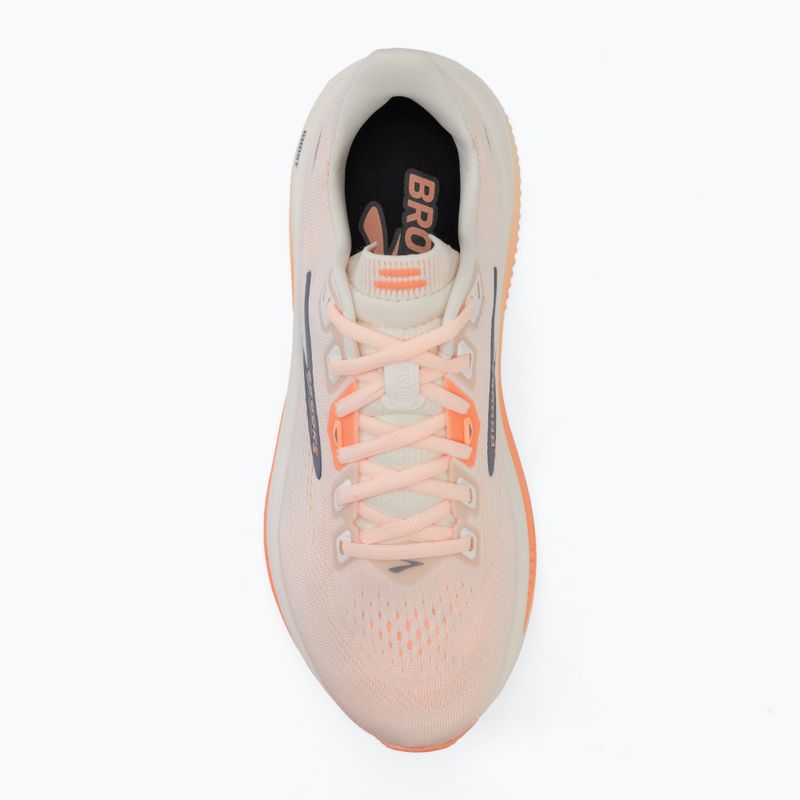 Дамски обувки за бягане Brooks Ghost 18 star white/cyber peach/grey 5