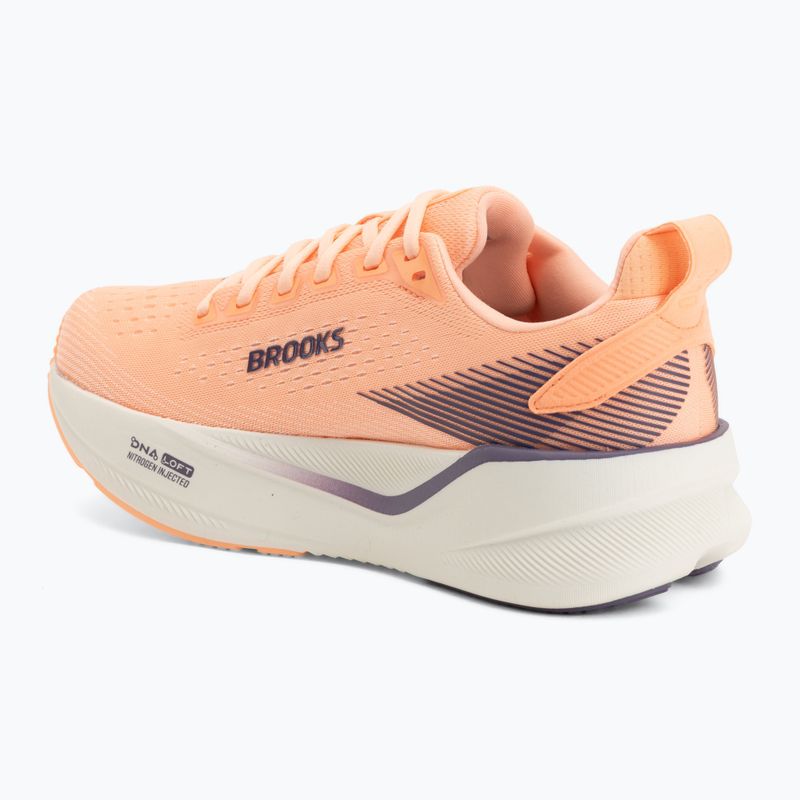 Дамски обувки за бягане Brooks Ghost Max 4 cyber peach/grape/bluewash 3