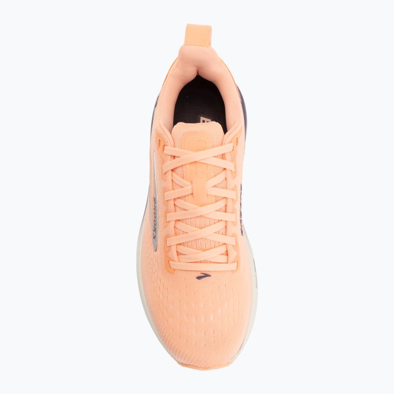 Дамски обувки за бягане Brooks Ghost Max 4 cyber peach/grape/bluewash 5