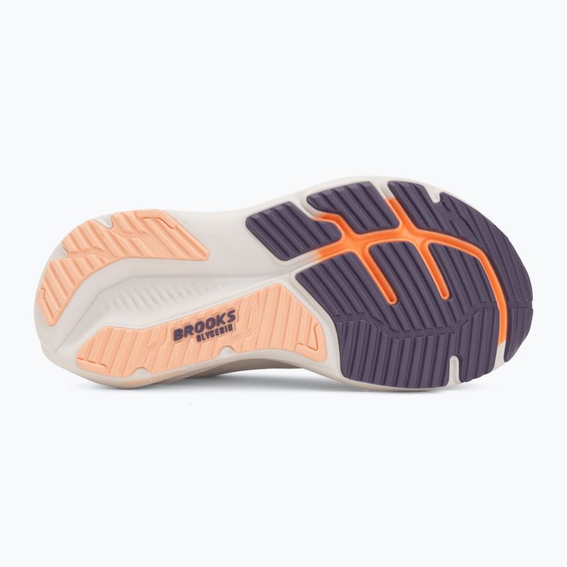 Дамски обувки за бягане Brooks Glycerin 23 white/mulled grape/clear 4