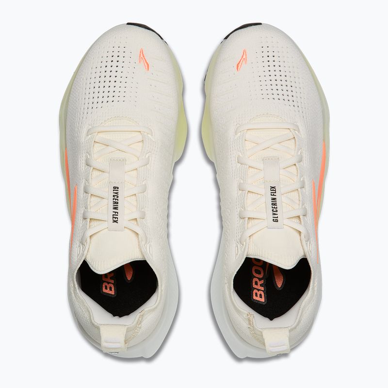Дамски обувки за бягане Brooks Glycerin Flex white/peach/nightlife 5