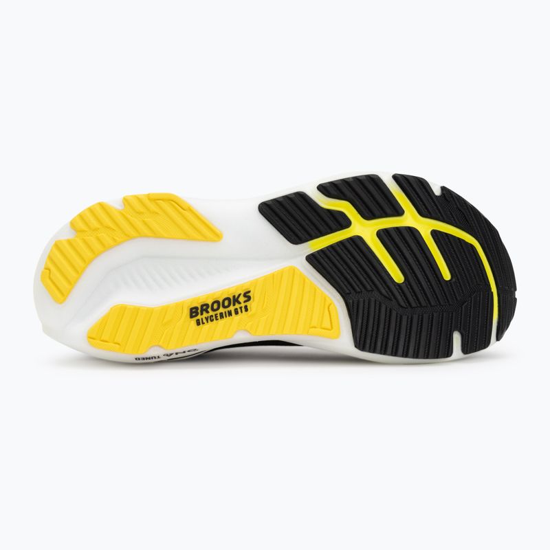 Мъжки обувки за бягане Brooks Glycerin GTS 23 black/cyber yellow/nightlife 4