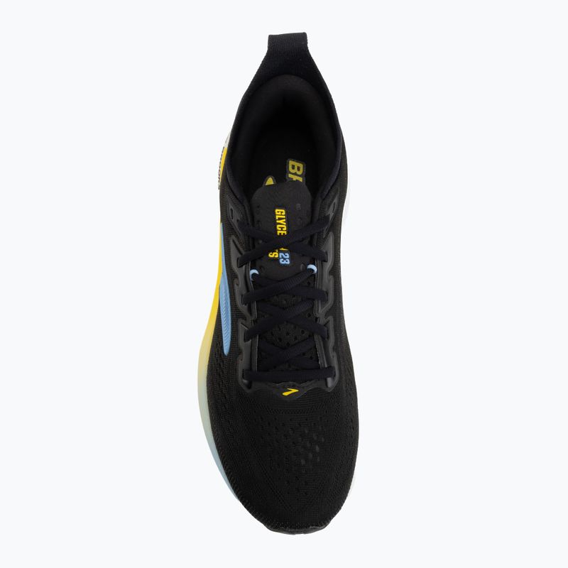 Мъжки обувки за бягане Brooks Glycerin GTS 23 black/cyber yellow/nightlife 5
