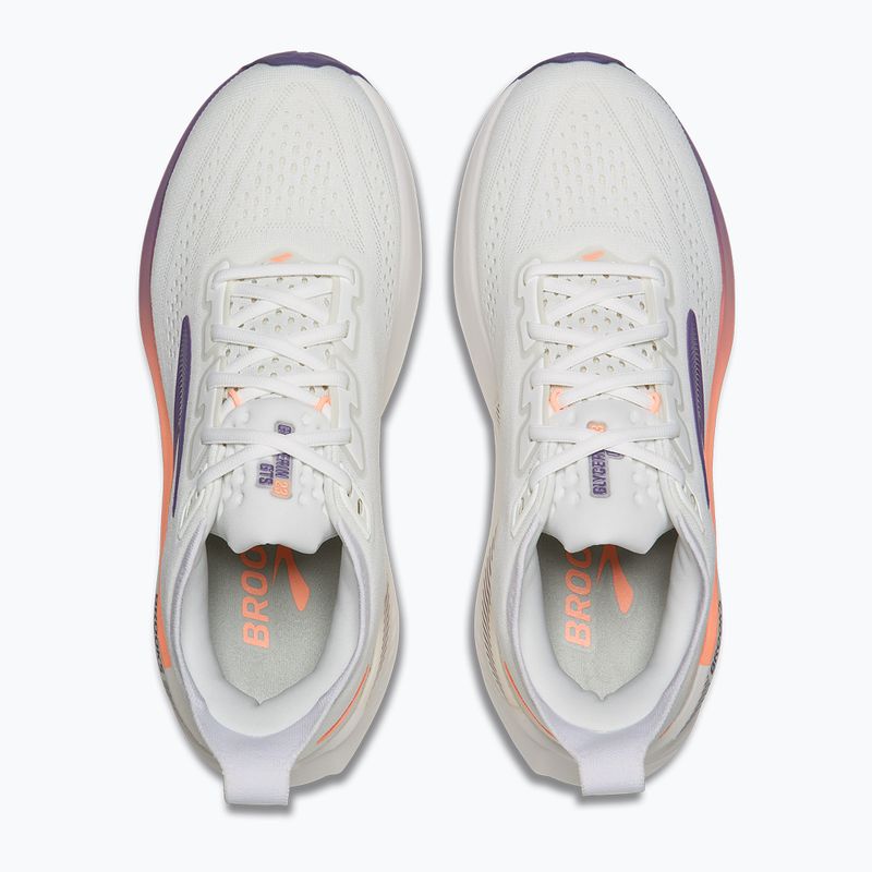 Дамски обувки за бягане Brooks Glycerin GTS 23 white/mulled grape/clear 5
