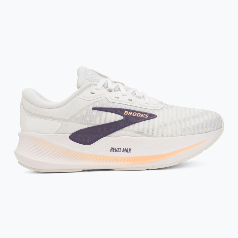 Дамски обувки за бягане Brooks Revel Max brightwhite/mulledgrape/peach 2