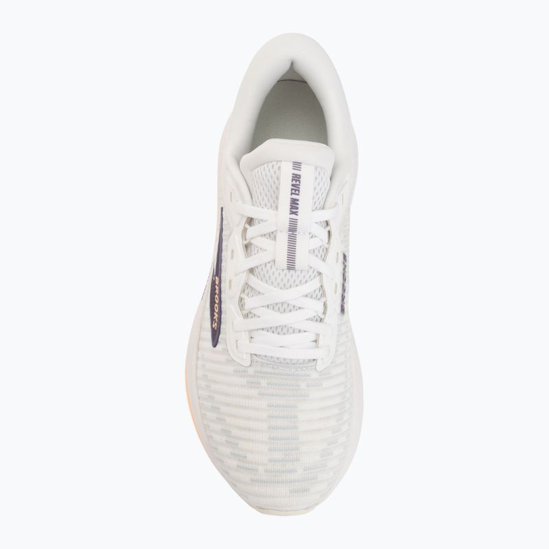 Дамски обувки за бягане Brooks Revel Max brightwhite/mulledgrape/peach 5