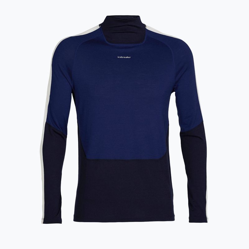 Мъжка термоактивна блуза icebreaker 200 Oasis Sonebula High Neck navy/royal navy/snow/cb 7