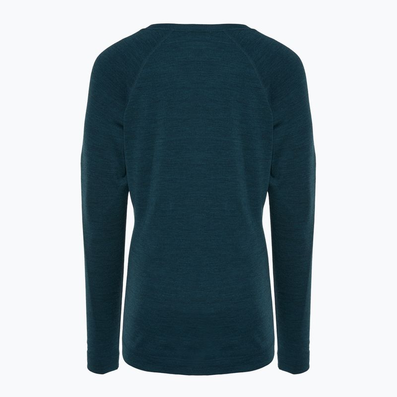 Дамска термо блуза с дълъг ръкав Smartwool Merino 250 Baselayer Crew Boxed twilight blue heather 2