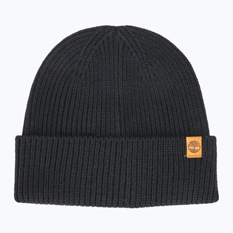 Зимна шапка Timberland Fisherman Beanie black