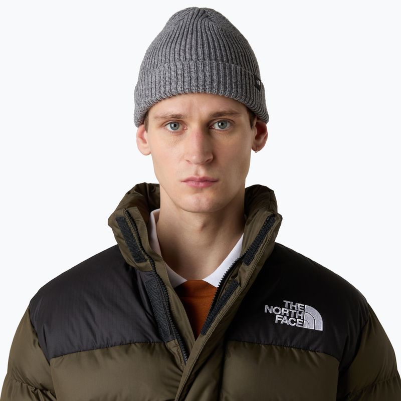 Зимна шапка The North Face Fisherman средно сива heather 3