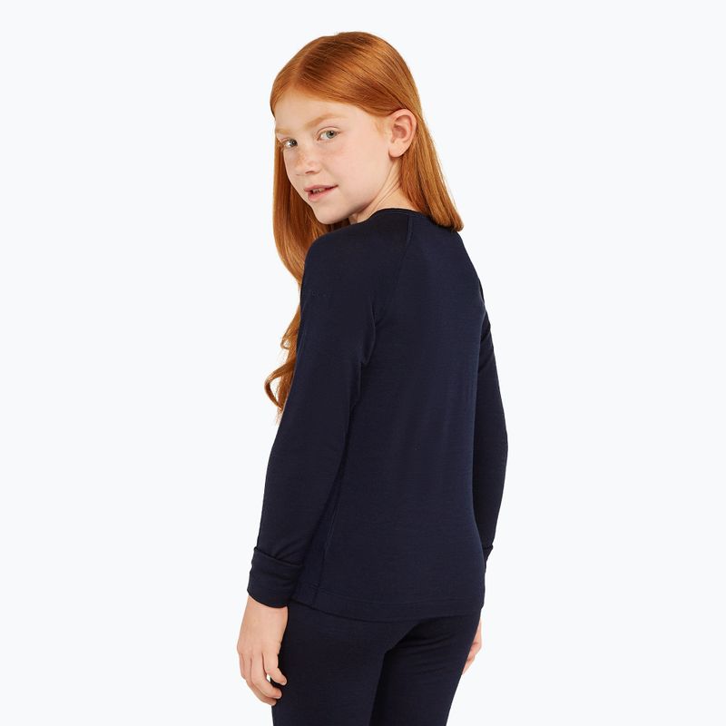 Детска термоактивна блуза icebreaker 200 Oasis Crewe midnight navy 7
