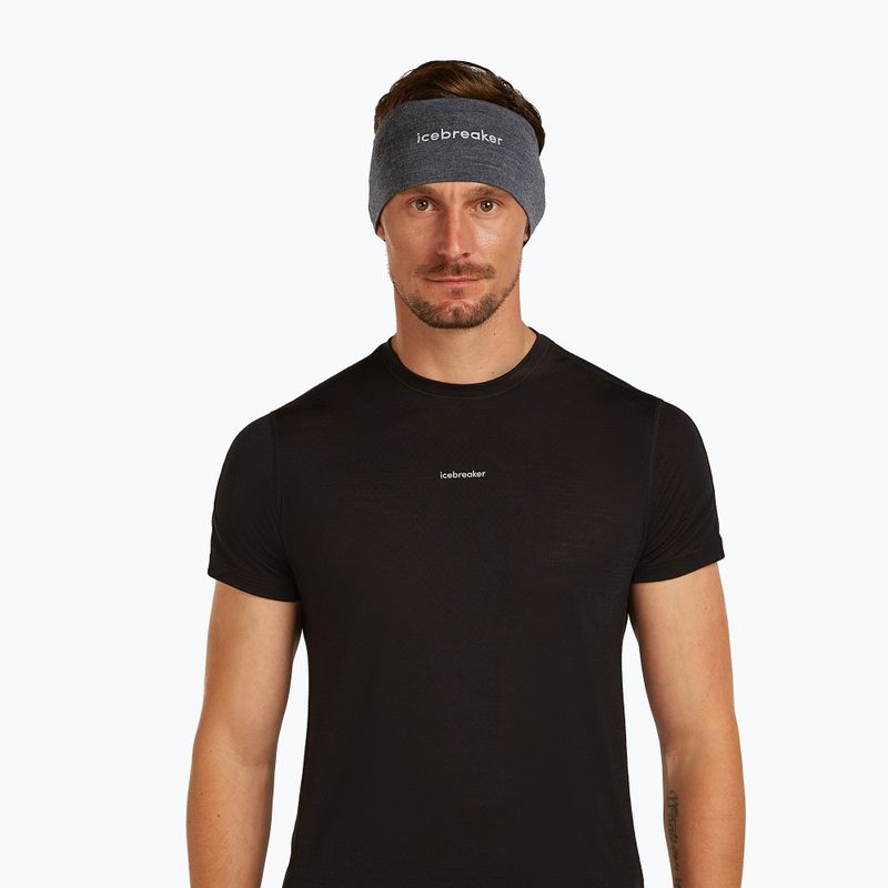 Лента за глава Icebreaker Merino 200 Oasis Headband jet heather 2