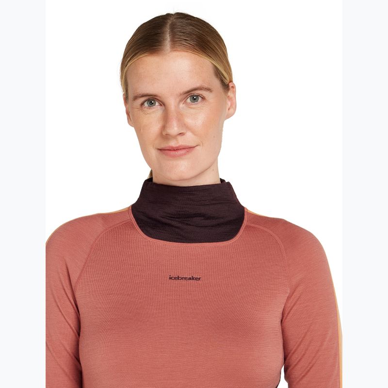 Дамска термоактивна блуза icebreaker 200 Oasis Sonebula High Neck bittersweet/cedar 4