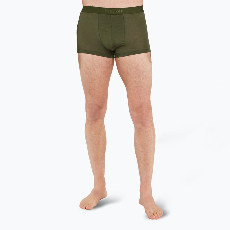 Мъжки термални боксерки Icebreaker Merino 125 Cool-Lite Anatomica Trunks loden 2