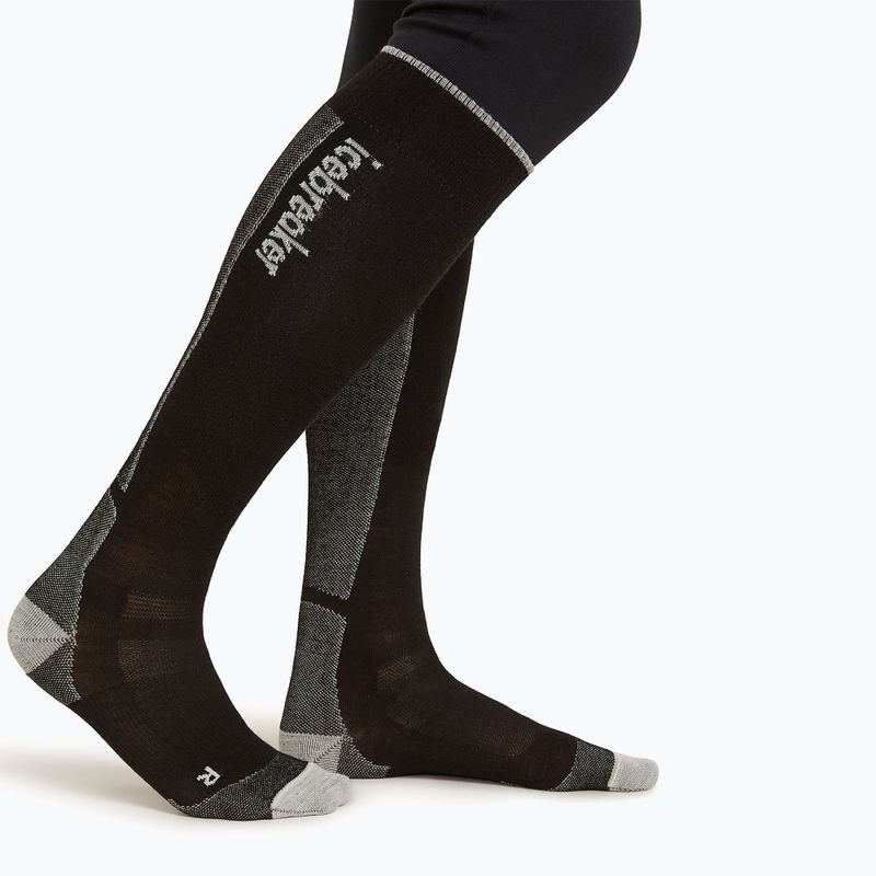 Мъжки скиорски чорапи icebreaker Merino Ski+ Ultralight OTC black/ether/graphite 2
