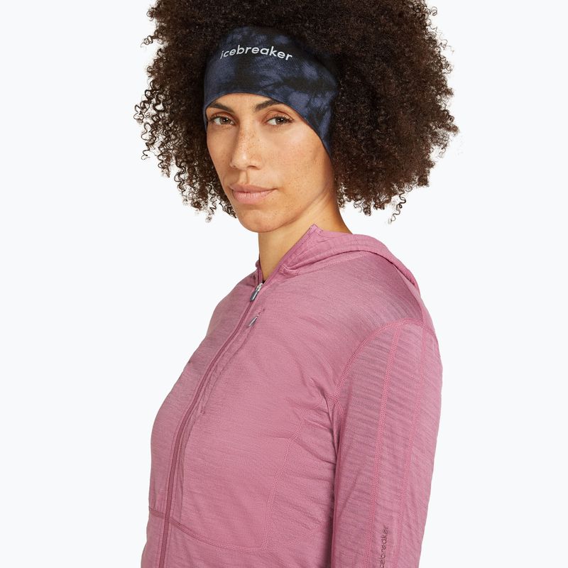 Лента за глава icebreaker Merino 200 Oasis Headband Cloud Dye graphite/black 2