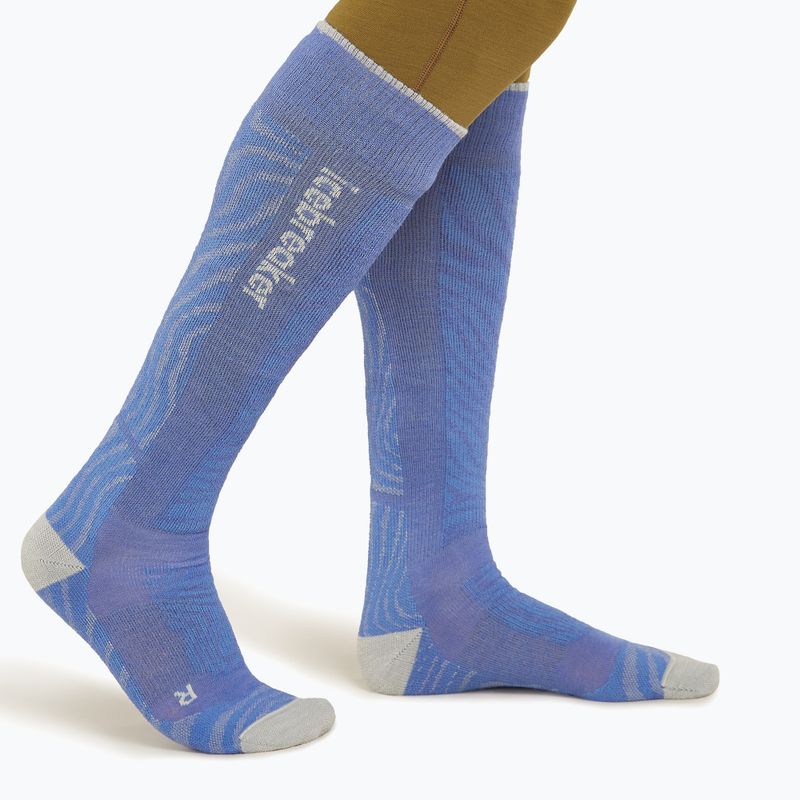 Мъжки скиорски чорапи icebreaker Merino Ski+ Medium OTC Mountain Contour brilliant/ether/baja 2