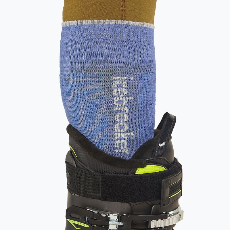 Мъжки скиорски чорапи icebreaker Merino Ski+ Medium OTC Mountain Contour brilliant/ether/baja 4