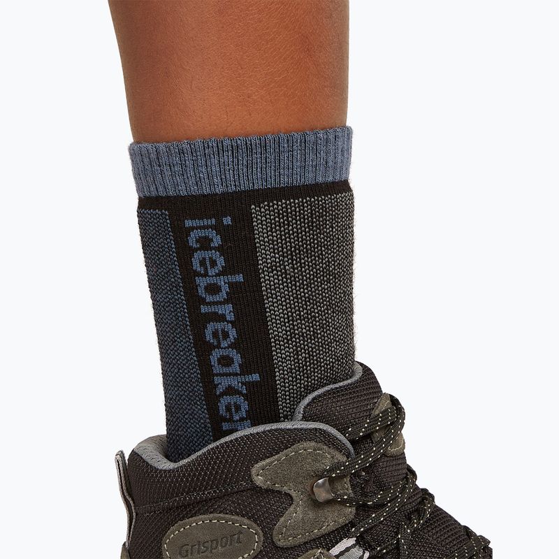 Детски чорапи Icebreaker Merino Blend Ski+ Medium OTC black/dawn/graphite 4