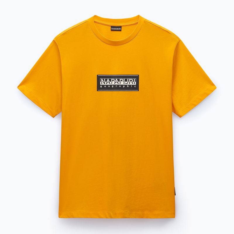 Мъжка тениска Napapijri S-Box Logo orange marigold 4