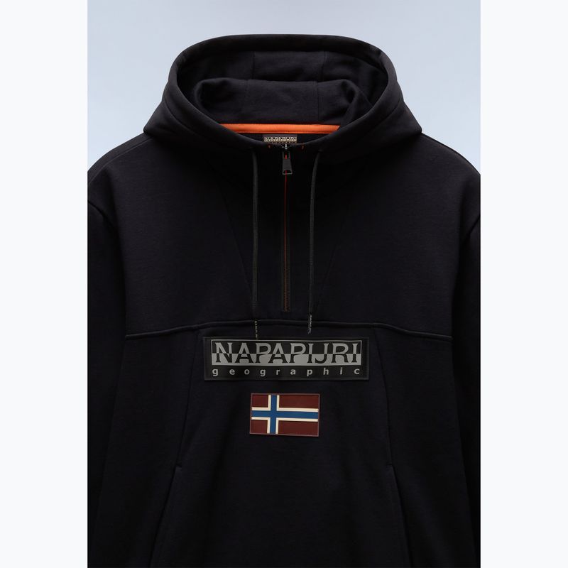 Мъжки суитшърт Napapijri Burgee Half Zip Hooded 2.0 black 041 7