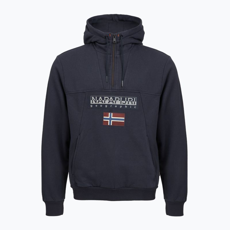 Мъжки суитшърт Napapijri Burgee Half Zip Hooded 2.0 blu marine