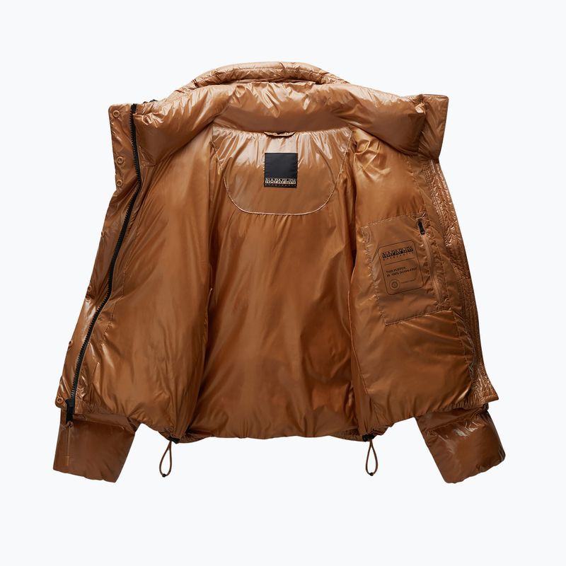 Дамско подлатено яке Napapijri A-Glane brown tobacco 9