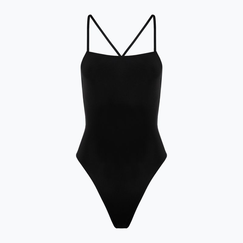 Дамски бански костюм от една част Hurley Solid Square Neck Moderate One Piece black