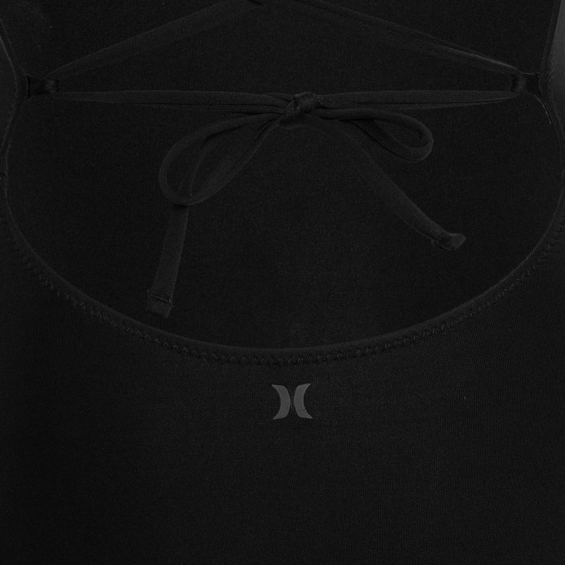 Дамски бански костюм от една част Hurley Solid Square Neck Moderate One Piece black 3