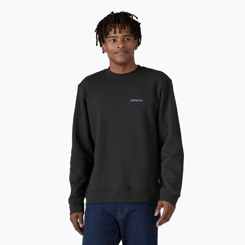 Суитшърт Patagonia Fitz Roy Icon Uprisal Crew black 4