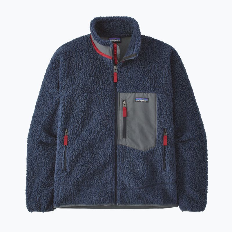 Мъжки суитшърт Patagonia Classic Retro-X с полар new navy w/wax red 8