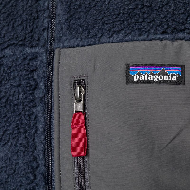 Мъжки суитшърт Patagonia Classic Retro-X с полар new navy w/wax red 5
